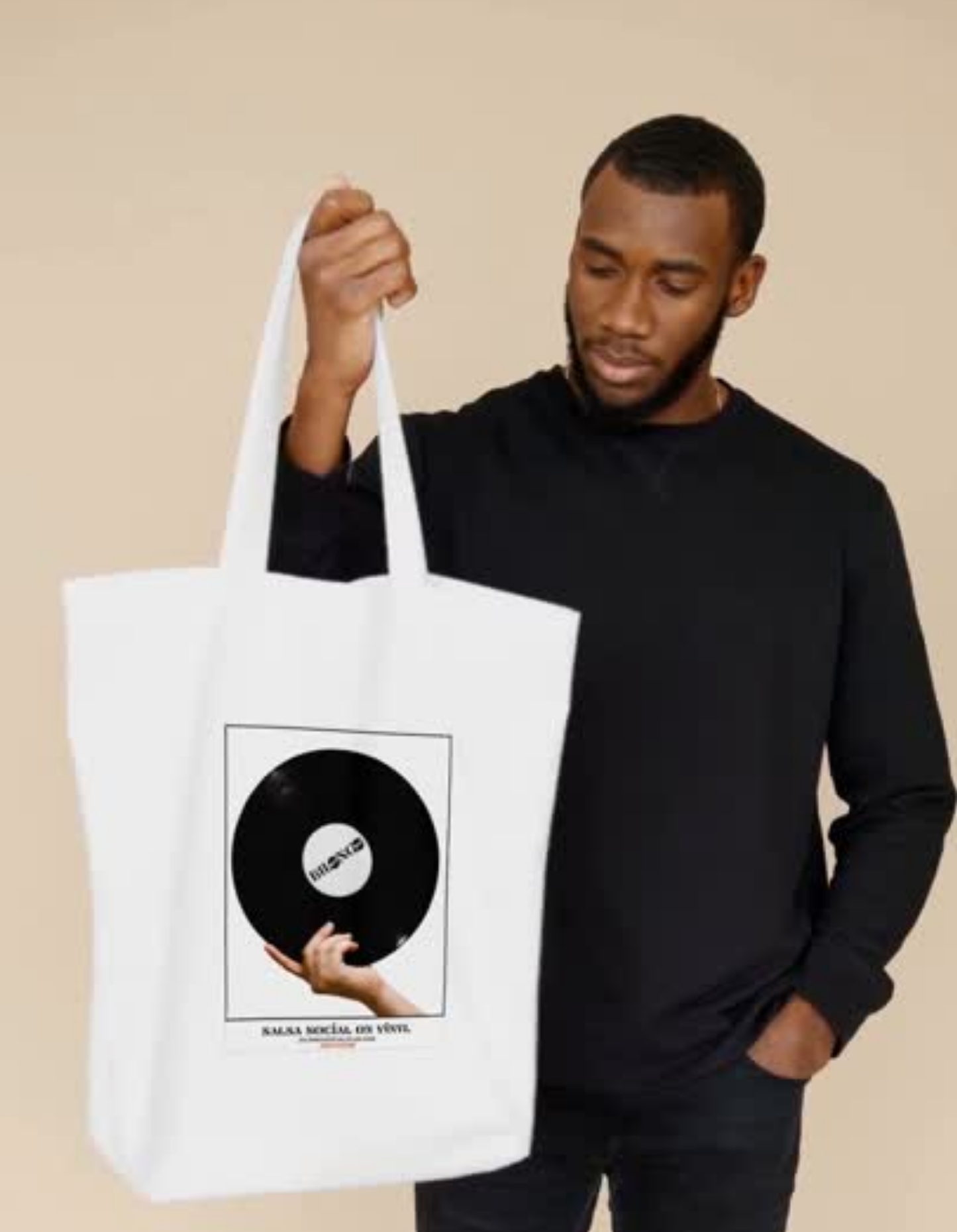 Vinyl totem bag