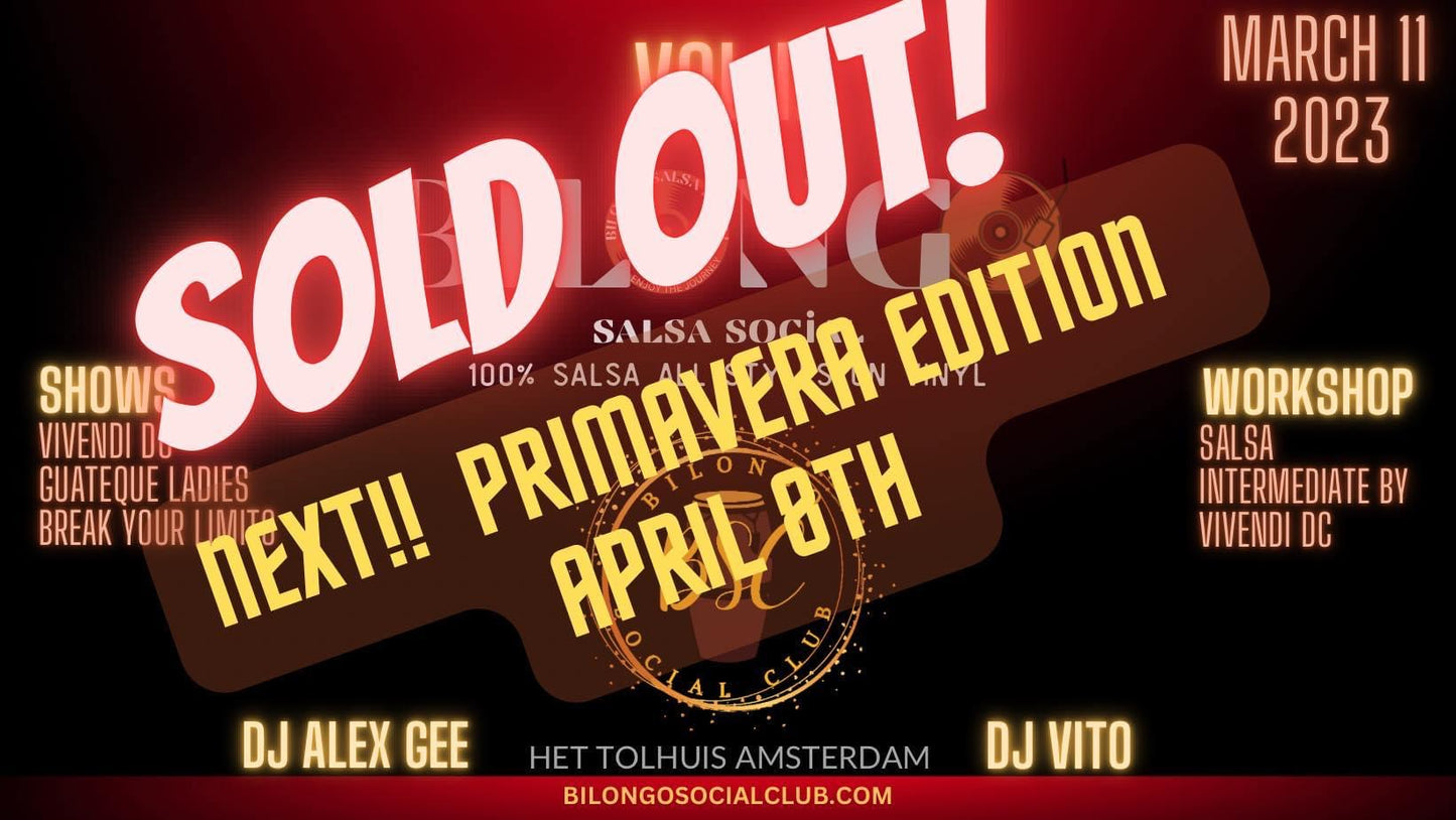 Bilongo Salsa Social On vinyl - March 11th
