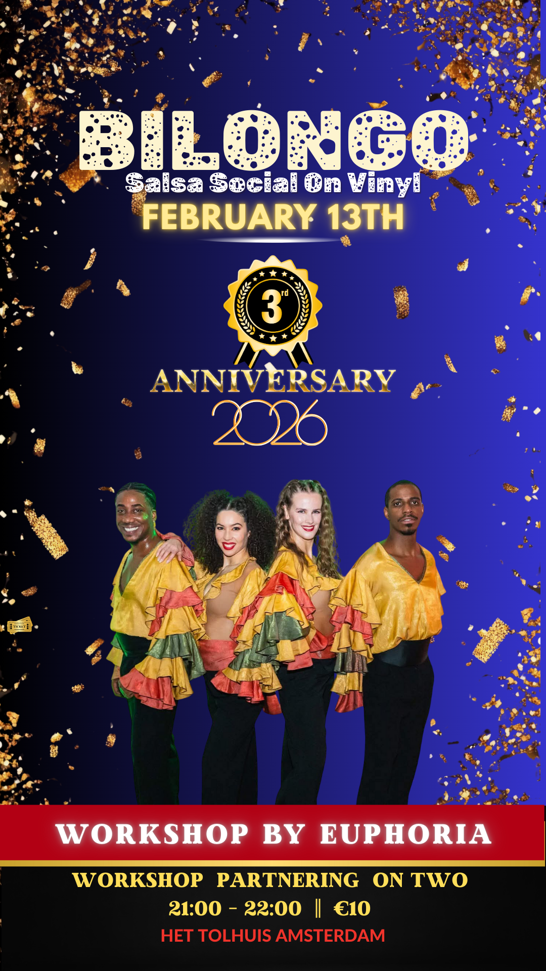 Bilongo Salsa Social - February 13th - 3rd anniversary