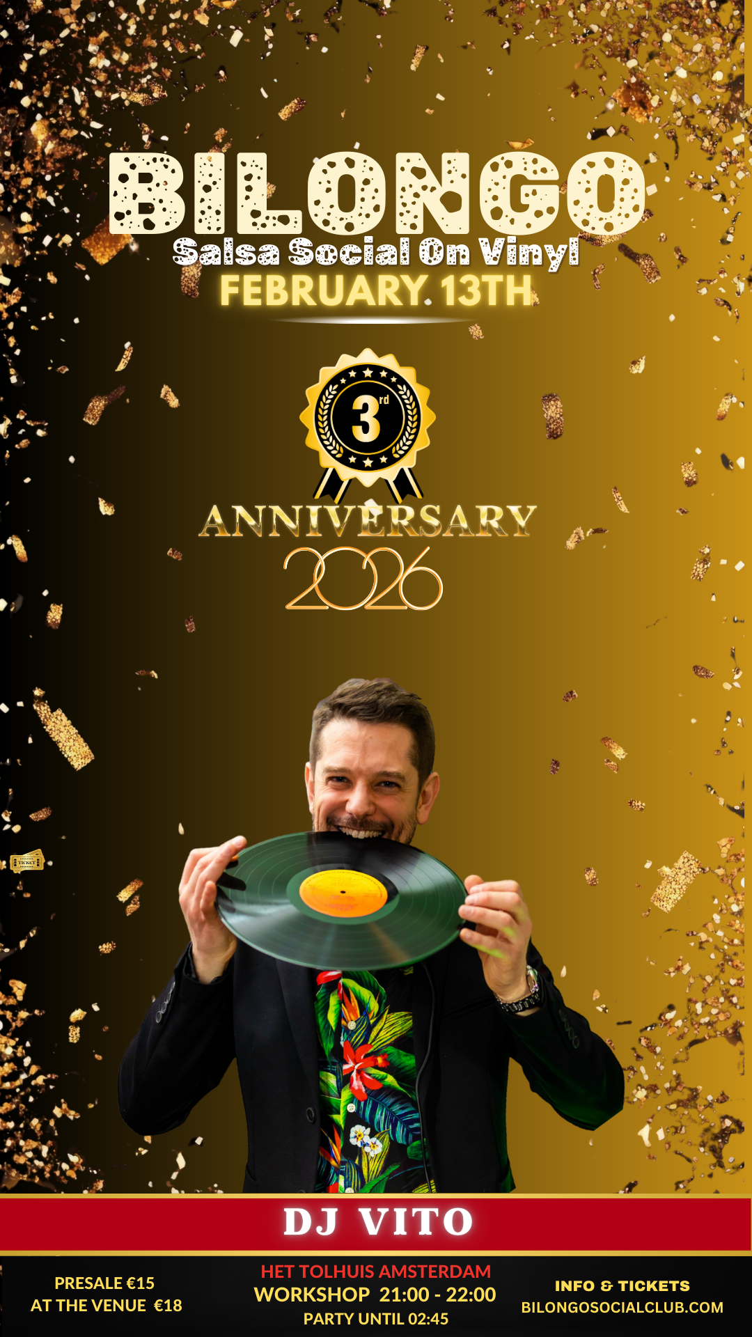 Bilongo Salsa Social - February 13th - 3rd anniversary