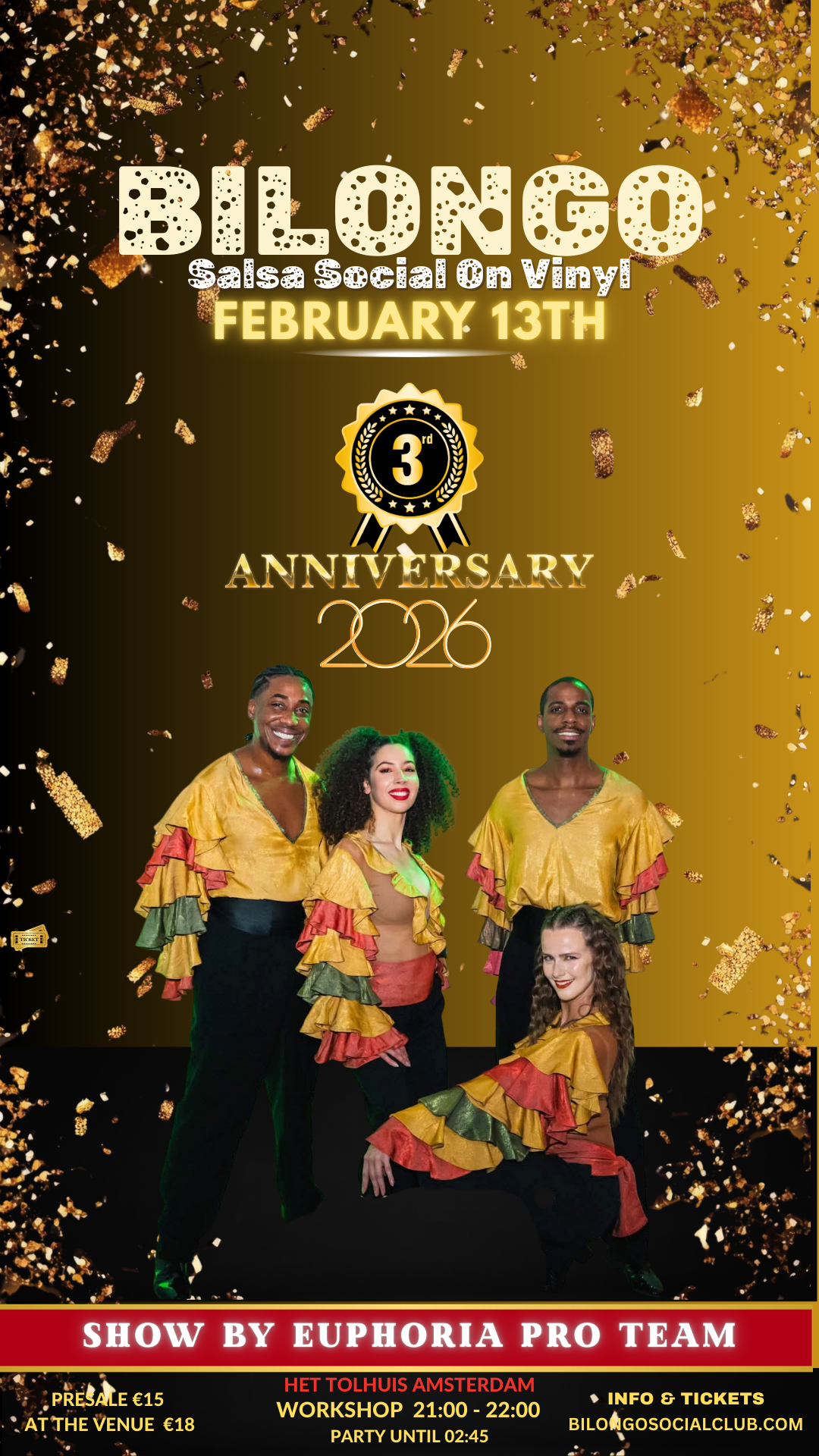 Bilongo Salsa Social - February 13th - 3rd anniversary